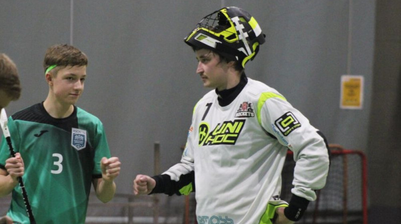 Vārtos lielisks bija Indriķis Siliņš
Foto: FBK Riga Rockets