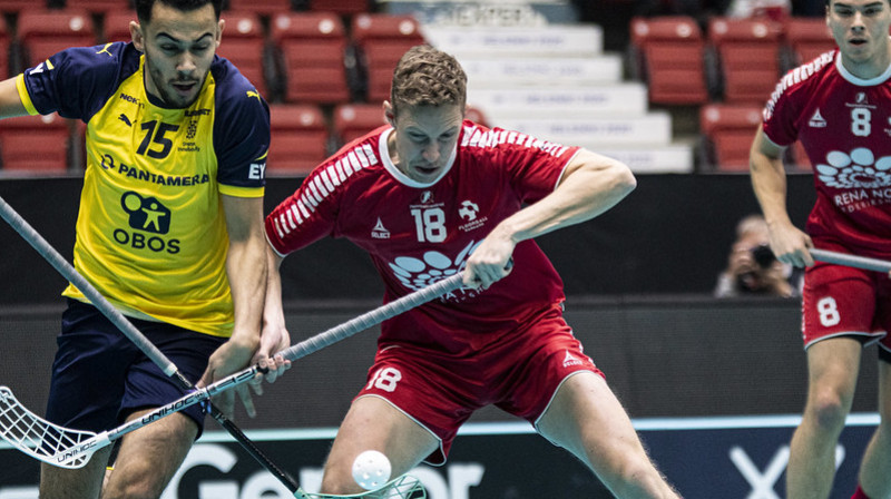 Dānija pret Zviedriju
Foto: IFF Floorball