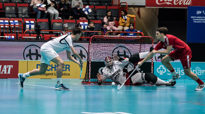 Epizode no Dānijas - Polijas spēles
Foto: IFF Floorball