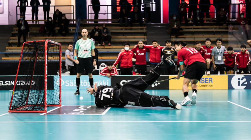 Epizode no Singapūras un Filipīnu izlašu cīņas
Foto: IFF Floorball