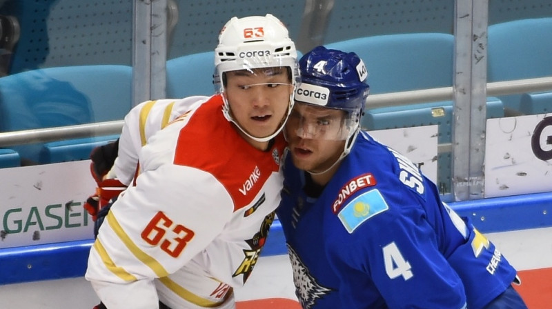 Nursultanas "Barys" pret Pekinas "Kunlun Red Star". Foto: hcbarys.kz