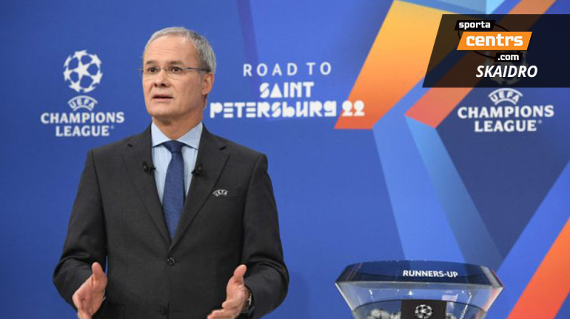 UEFA ģenerālsekretāra vietnieks Džordžo Marketi. Foto: AFP/Scanpix