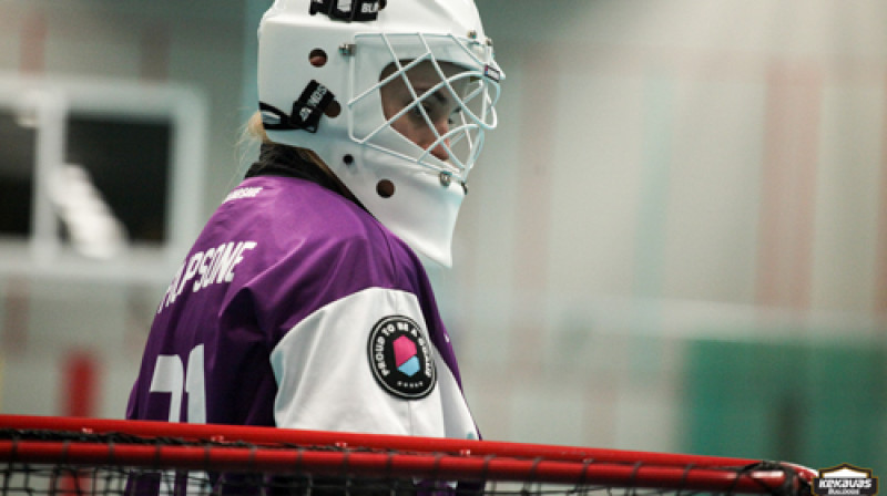 Vārtsardze Jana Filipsone (Ķekavas Bulldogs/NND). Foto: PPB Media