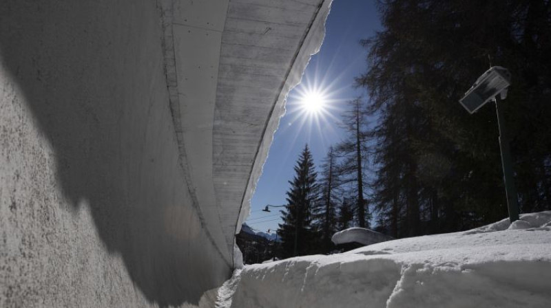 Kortīnas d'Ampeco ledus trase. Foto: AFP/Scanpix