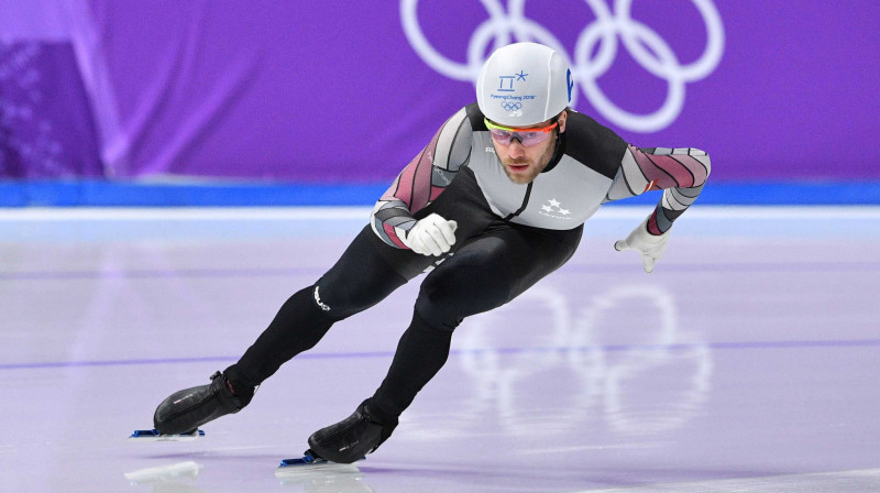 Silovs 2018. gada Phjončhanas olimpisko spēļu masu starta sacensībās. Foto: AFP/Scanpix