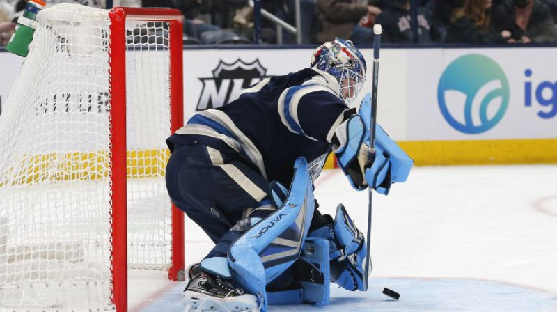Elvis Merzļikins. Foto: USA Today Sports/Scanpix