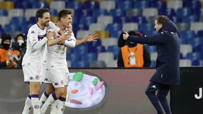 "Fiorentina" svin Kšištofa Pjonteka debijas vārtus. Foto: Zumapress.com/Scanpix