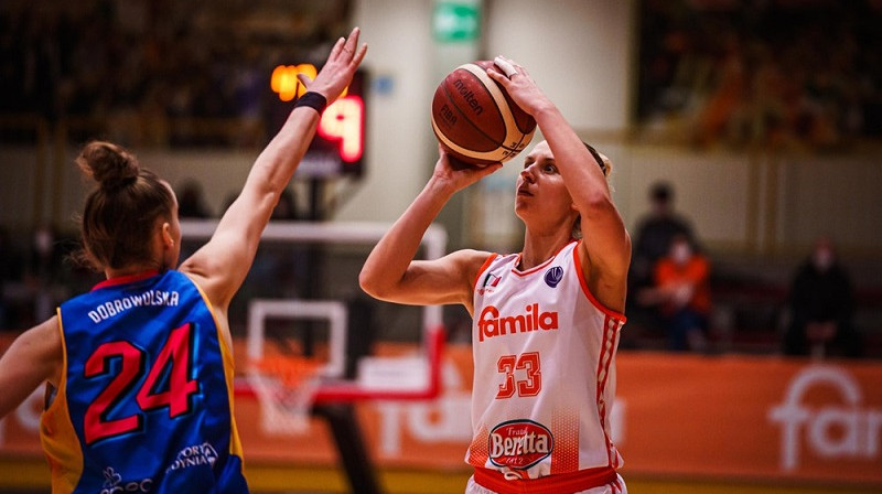 Kitija Laksa. Foto: EuroLeague Women