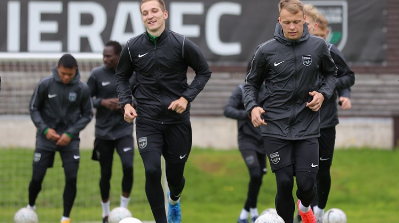 Raimonds Krollis un Alvis Jaunzems
Foto: Jānis Līgats, Valmiera FC