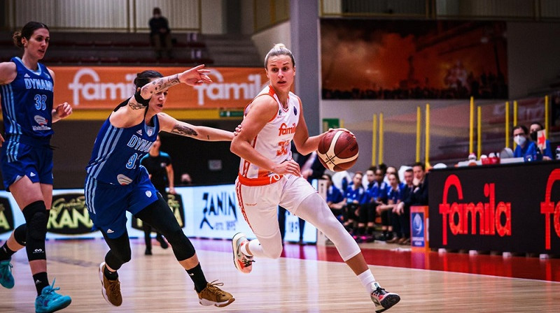 Kitija Laksa 2022. gada 26. janvārī. Foto: EuroLeague Women