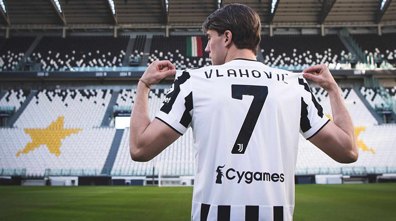 Dušans Vlahovičs. Foto: Juventus