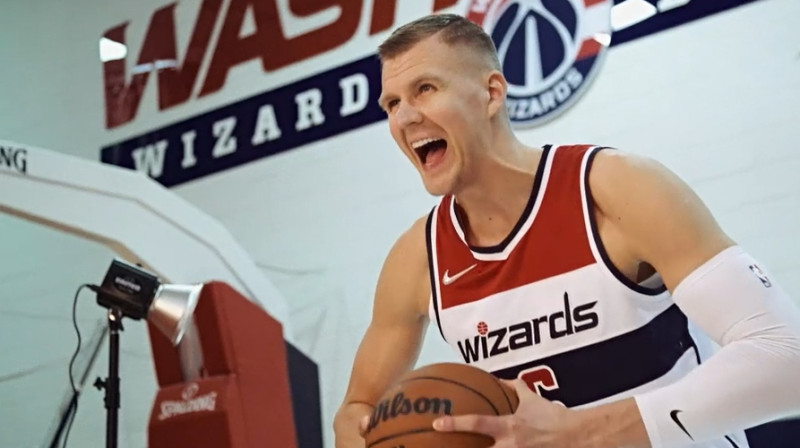 Kristaps Porziņģis. Foto: nba.com/wizards