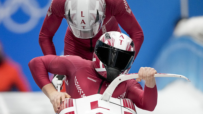 Latvijas bobslejists Emīls Cipulis. Foto: AP/Scanpix