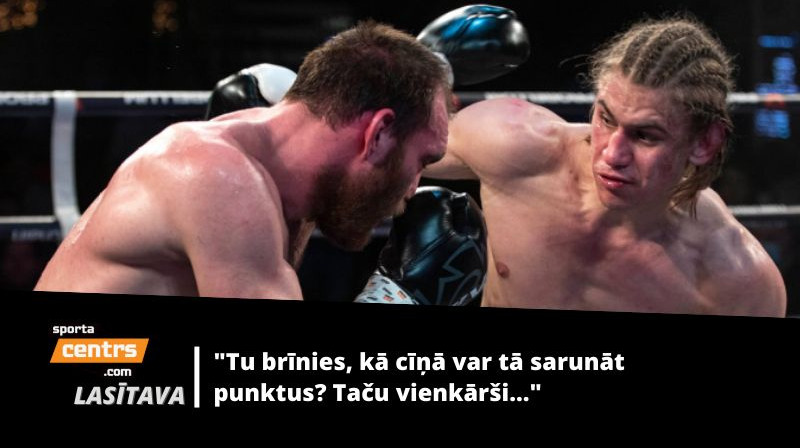 Mihails Kozletinovs un Francis Rozentāls. Foto: Boriss Simsons/LNK Boxing