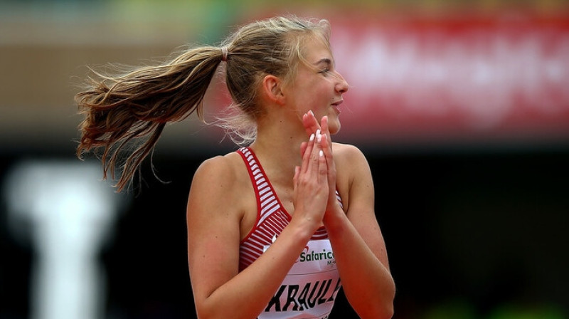 Elīze Kraule. Foto: World Athletics / Latvijas Vieglatlētikas savienība