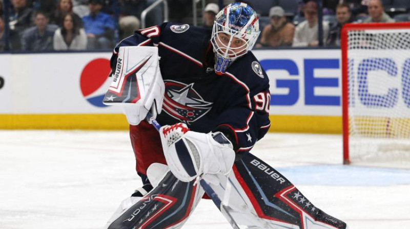 Elvis Merzļikins. Foto: USA TODAY Sports/Scanpix