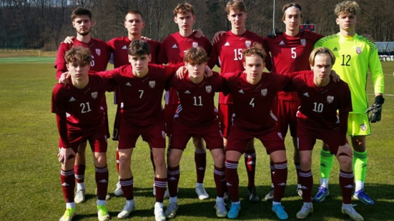 U17 futbola izlase. Foto: LFF