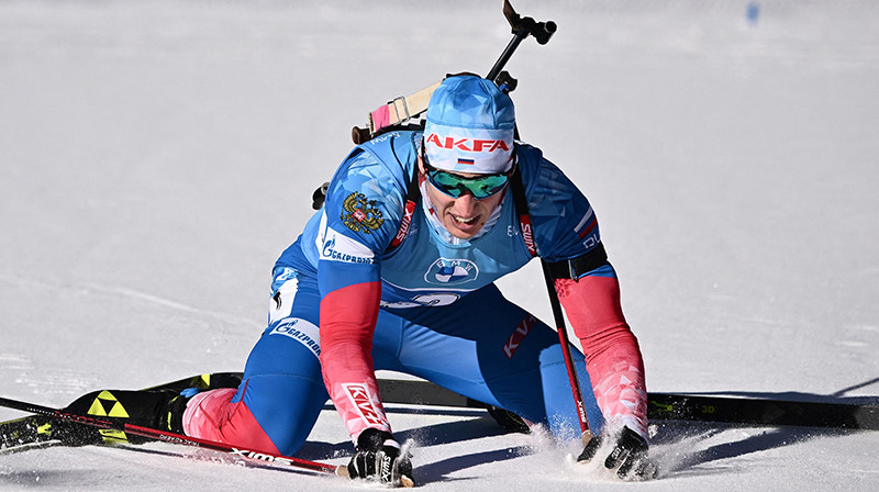 Krievijas biatlonists Eduards Latipovs. Foto: AFP/Scanpix