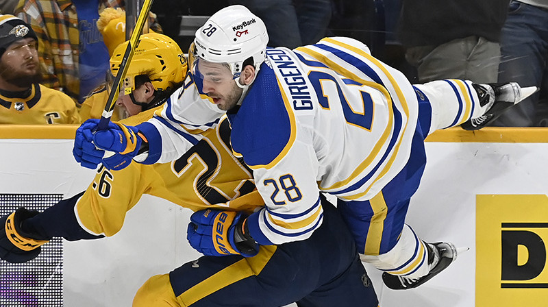 Bufalo "Sabres" hokejists Zemgus Girgensons. Foto: AP/Scanpix