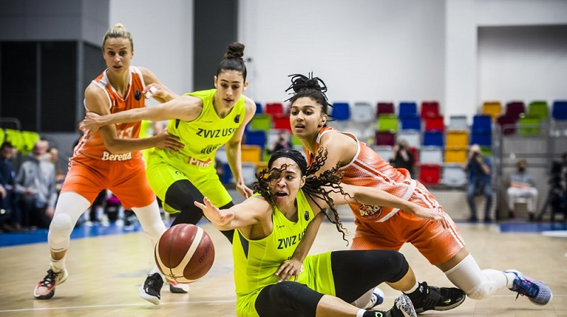 Kitija Laksa un "Famila Schio": solis līdz Itālijas pirmajam "Final 4" kopš 2002. gada. Foto: EuroLeague Women