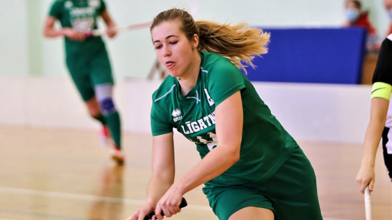 Ieva Dimante (Līgatne). Foto: Ritvars Raits, floorball.lv