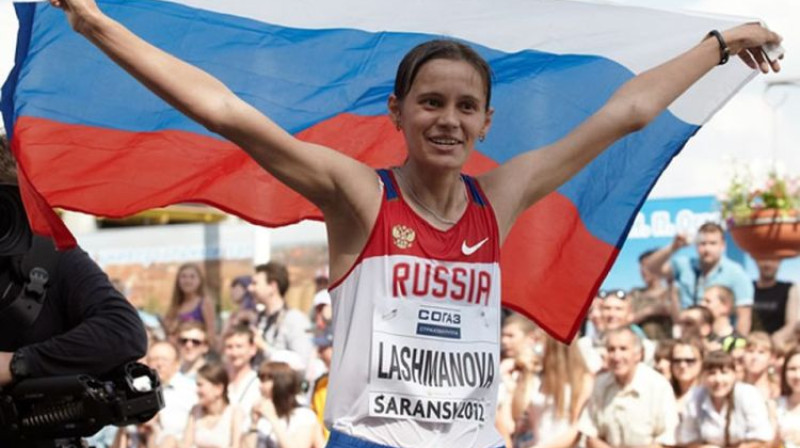 Jeļena Lašmanova. Foto: AFP/Scanpix