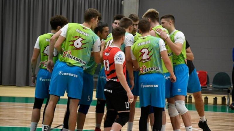 ''Jēkabpils Lūši'' volejbolisti. Foto: volejbols.lv