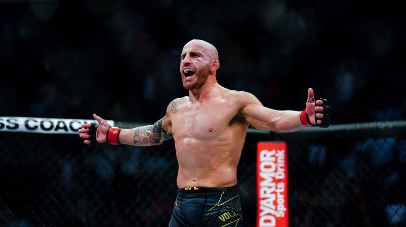 UFC pusvieglā svara čempions Aleksandrs Volkanovskis. Foto: AFP/Scanpix