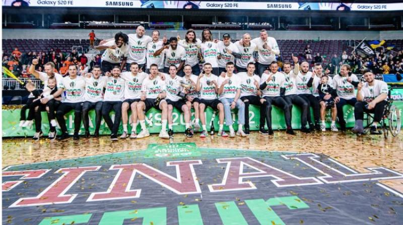 VEF ar Latvijas-Igaunijas titulu. Foto: Pafbet Latvijas-Igaunijas līga