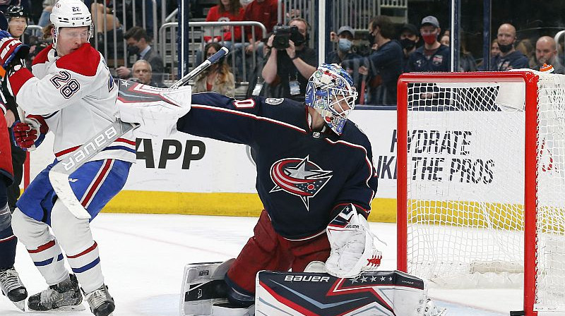 Elvis Merzļikins. Foto: USA Sports Today/Scanpix
