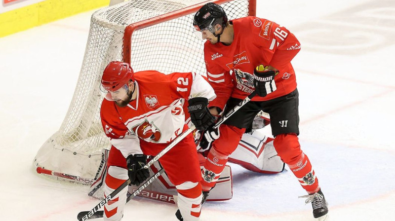 Austrija pret Poliju. Foto: eishockey.at