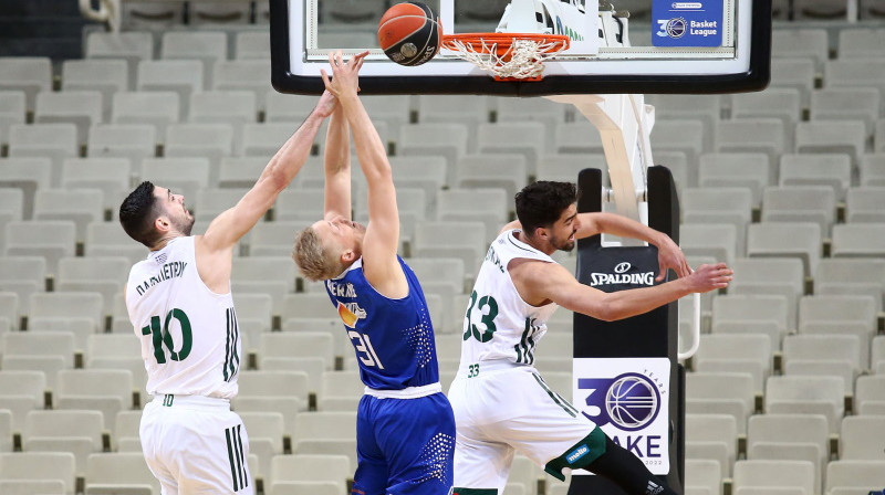 Jānis Bērziņš pret "Panatihinaikos". Foto: Larisa BC