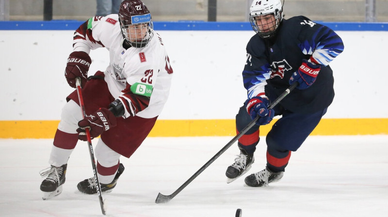 Sandis Vilmanis (#22). Foto: IIHF