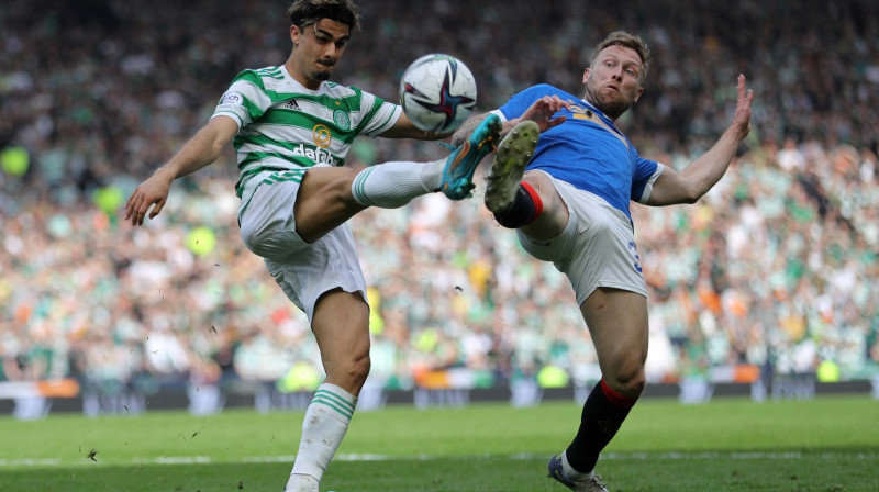 "Celtic" komandas vienīgo vārtu autors Žota (pa kreisi). Foto: Reuters/Scanpix