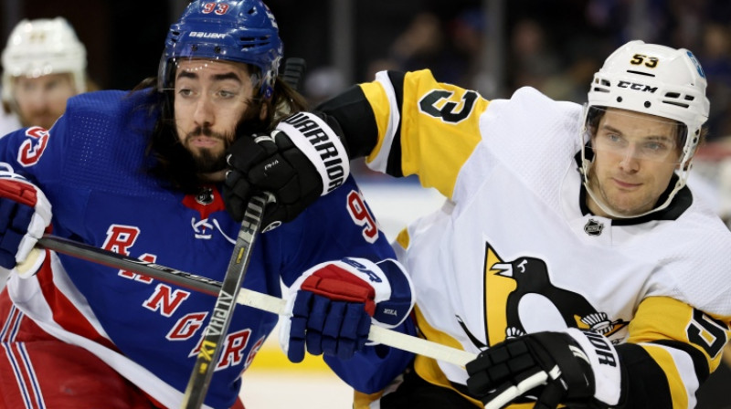 Teodors Bļugers mačā pret "Rangers". Foto: USA Today Sports/Scanpix