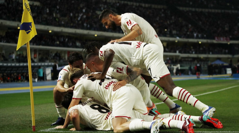 ''Milan'' futbolisti. Foto: Reuters/Scanpix