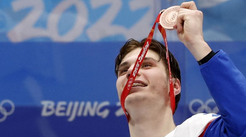 Jurajs Slafkovskis. Foto: Reuters/Scanpix