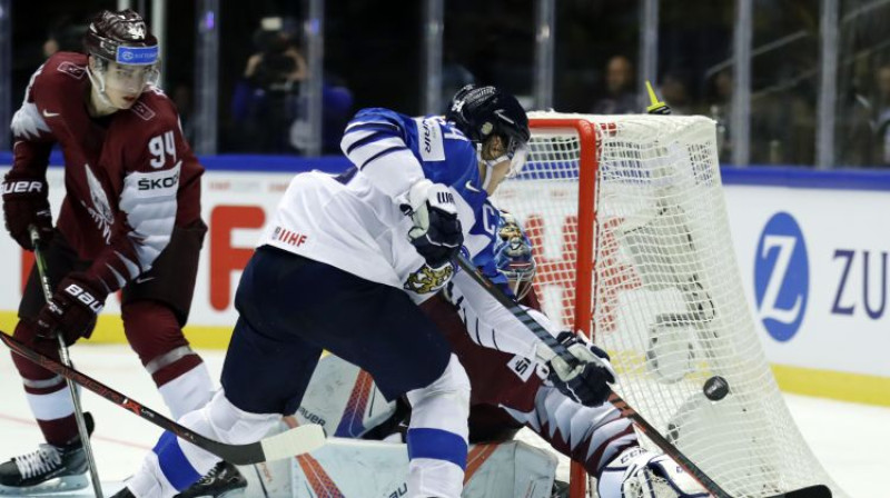Mikaels Granlunds pirms četriem gadiem pret Latvijas izlasi. Foto: Reuters/Scanpix