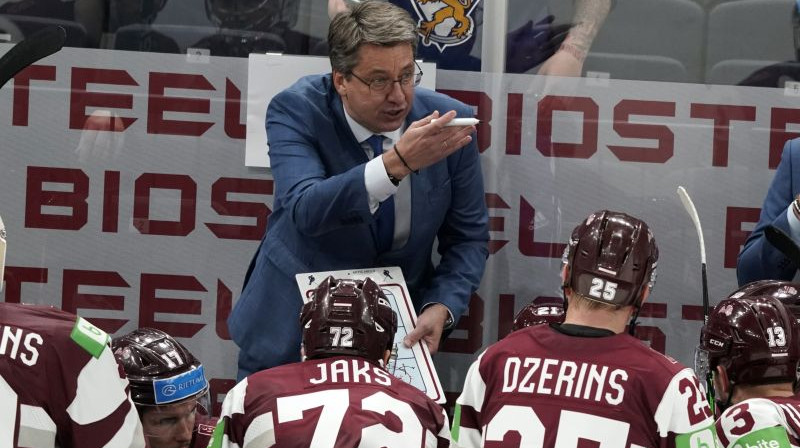 Latvijas izlases galvenais treneris Harijs Vītoliņš. Foto: Romāns Kokšarovs/F64
