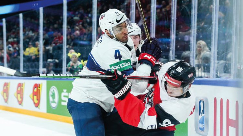 Benjamins Baumgartners pret ASV. Foto: hockeyaustria