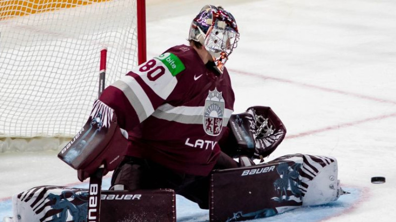 Elvis Merzļikins. Foto: Guntis Lazdāns/LHF