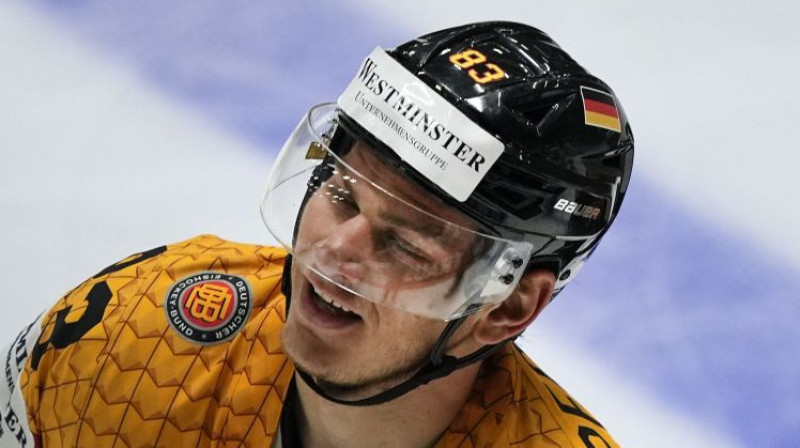 Vācijas izlases rezultatīvākais spēlētājs Leo Pfēderls (2+3). Foto: AP/Scanpix