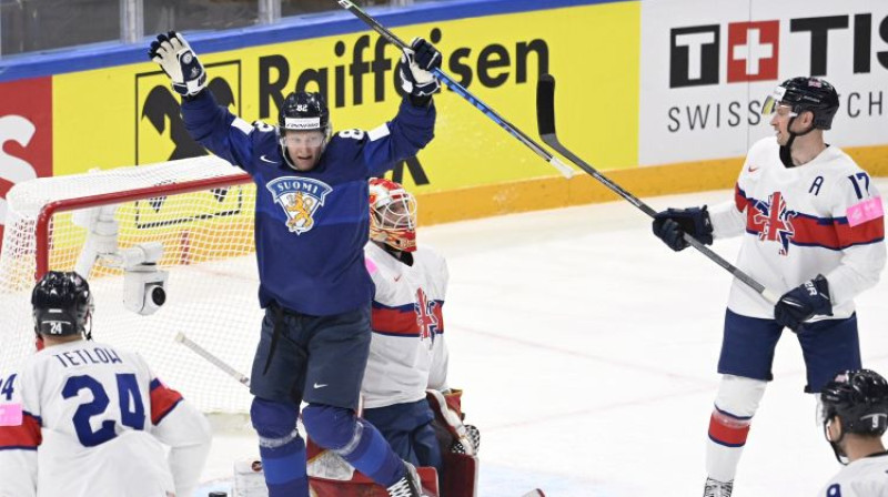 Harri Pesonens svin Niklasa Frimana vārtu guvumu. Foto: imago/Lehtikuva/Scanpix
