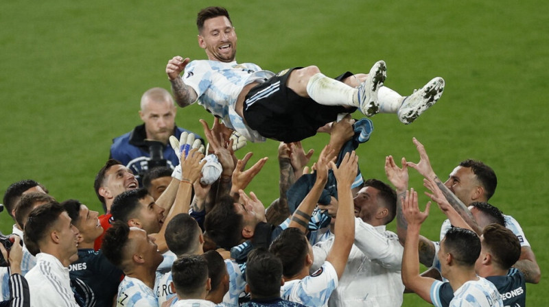 Argentīna līksmo. Foto: Reuters/Scanpix