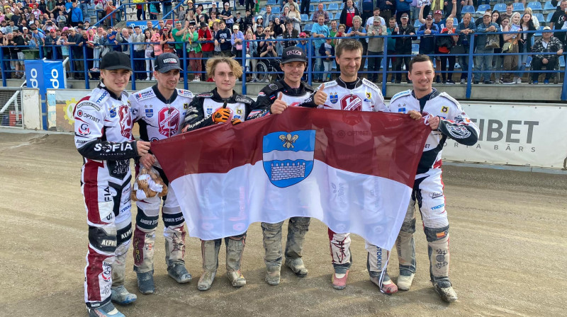 Daugavpils "Optibet Lokomotīve" pēc uzvaras pār Poznaņas komandu.