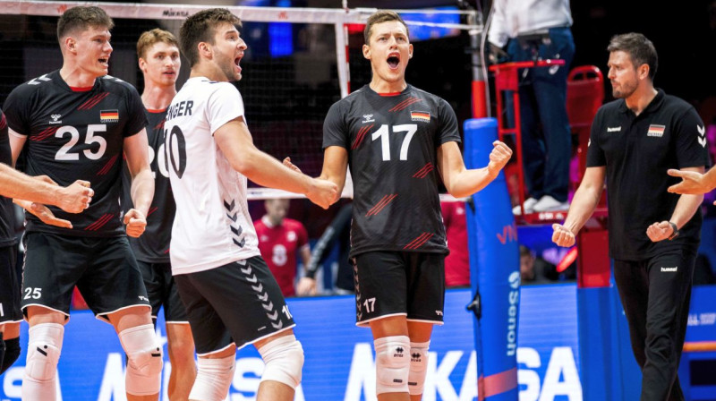 Vācijas izlases volejbolisti. Foto: volleyballworld.com