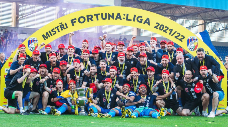 Plzeņas "Viktoria" komanda. Foto: FC Viktoria Plzeň