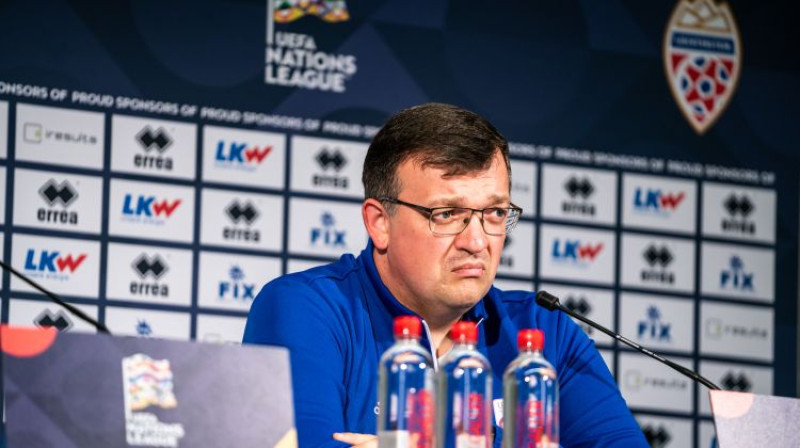 Dainis Kazakevičs Lihtenšteinā. Foto: Sanita Ieva Sparāne/LFF