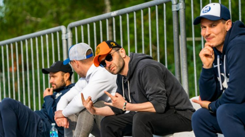 Māris Verpakovskis, Aleksandrs Usovs, Artjoms Milovs un Nikolajs Kulmanakovs. Foto: Nora Krevņeva-Baibakova/fkrfs.lv