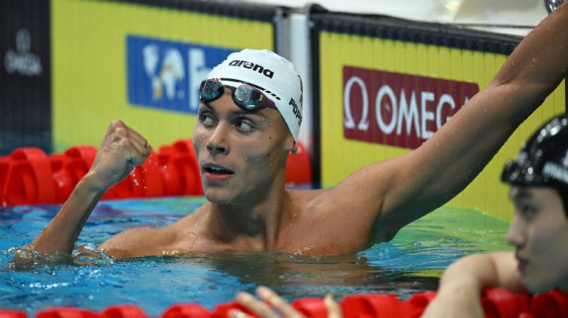 Dāvids Popovici. Foto: AFP/Scanpix